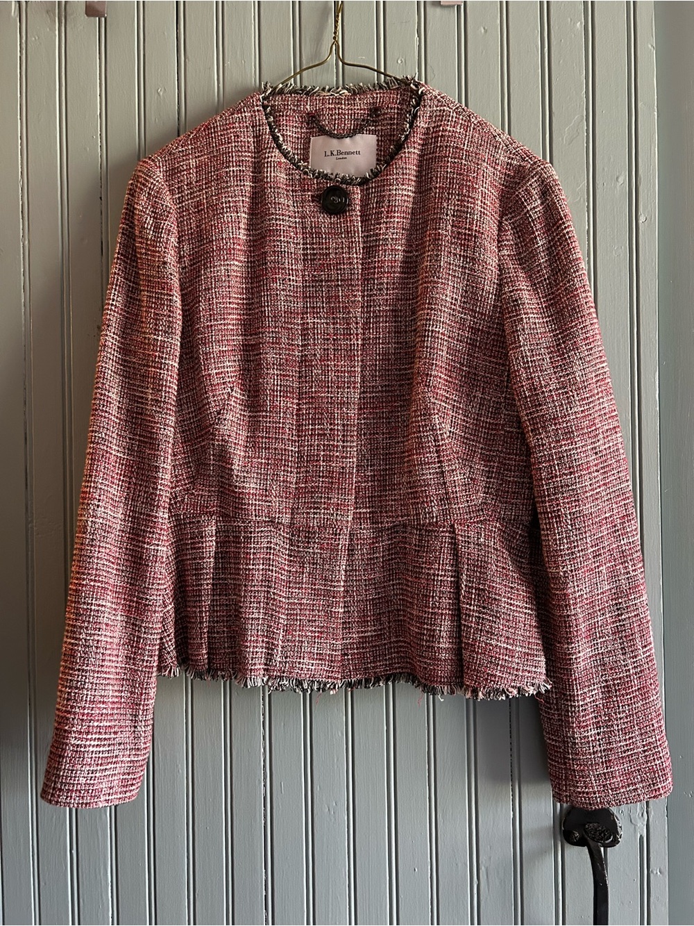 LK Bennett Lady Jacket. Cotton tweed SZ 8 US